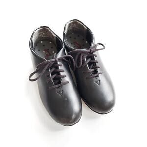 Capezio 12.5, 442 "Tapster" Black Lace Up Tap Shoes 12 1/2